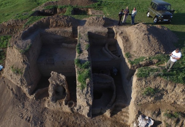 view of archaeological excavations at Gadachrili Gora