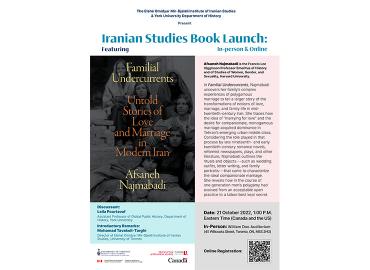 Iranian Studies Book Launch: Familial Undercurrents - Untold Stories Of ...