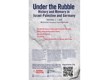 Under the Rubble December 3 event poster